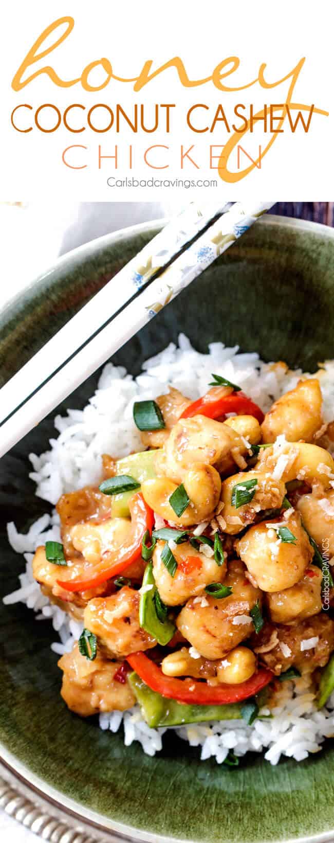 Honey Coconut Cashew Chicken
