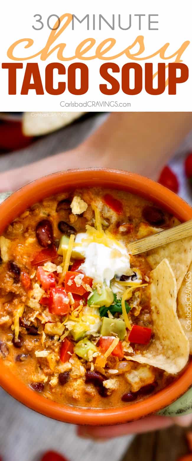 Cheesy Taco Soup 