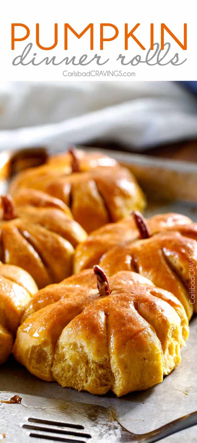 Pumpkin Dinner Rolls 