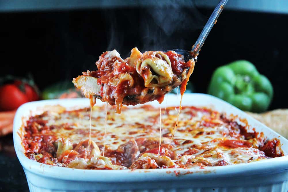 Cheesy Tortellini Ragu Veggie Al Forno (8)